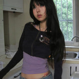 Top Japanese Two-Piece Set with Zipper for Alternative Fashion