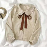 ライトアカデミア風カーディガン＆プリーツスカート