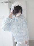 Kawaii watercolor Japanese hooded cloak